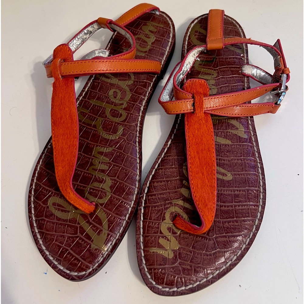 Sam Edelman Orange Sandal Size 8.5
